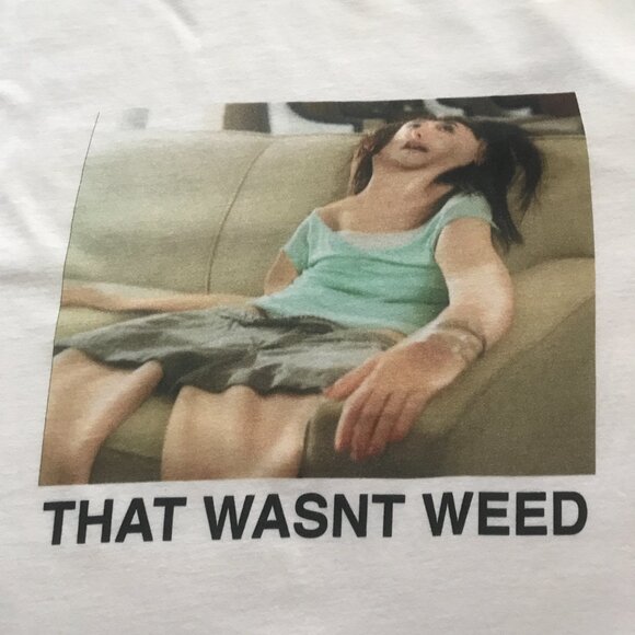 Gildan That Wasnt Weed Short Sleeve T-shirt Funny Graphic Tee XL - Picture 3 of 6